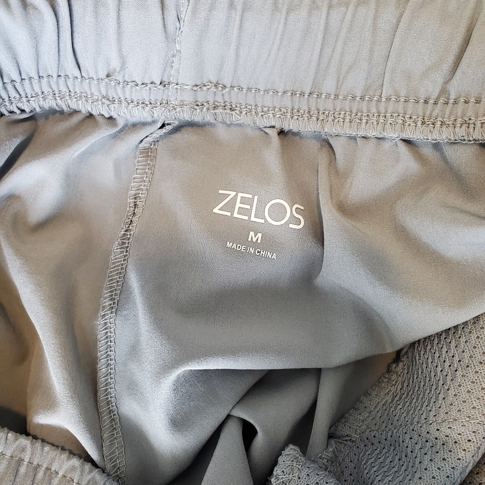 ZELOS medium gray athletic shorts